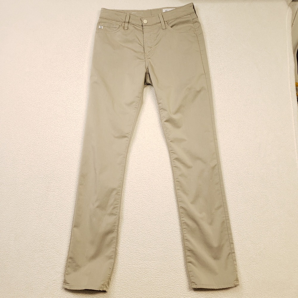 AG Everett Slim Straight Pants Mens 30x32 Khaki Tan Chino Italian Fabric